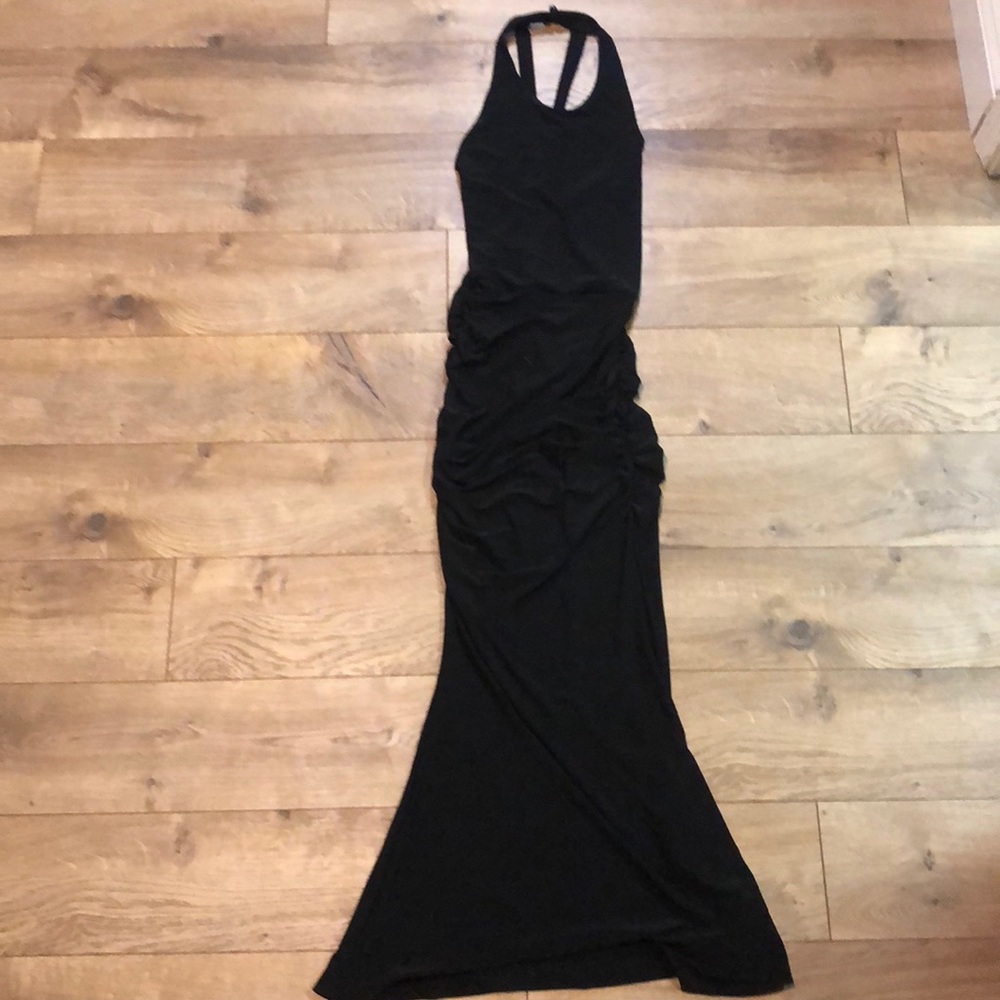 Fitted Low Back Prom Dress